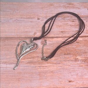 Silver Heart Pendant Necklace